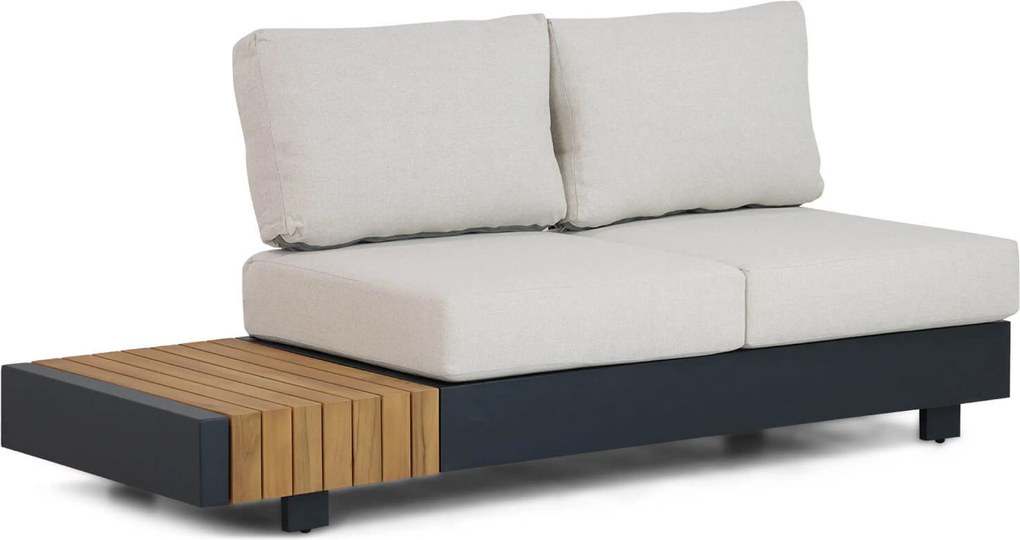 Hoek loungeset 6 personen Aluminium Grijs  Santika Furniture Santika