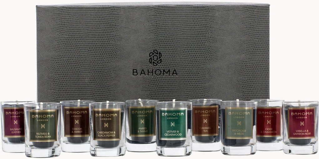 Met de hand gegoten mini-geurkaarsen Discovery in een cadeaudoos, 10-delig