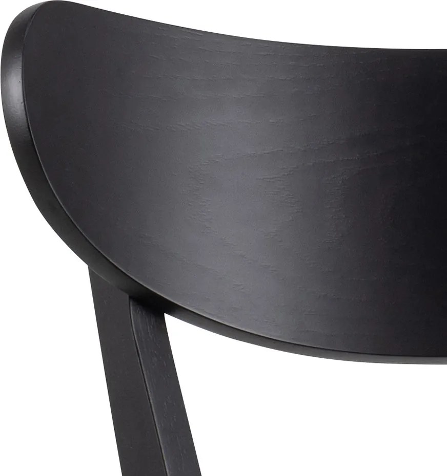 ROXY Zwart – HOUTEN BARSTOEL VOOR KEUKEN, WOONKAMER EN RESTAURANT IN RETROSTIJL