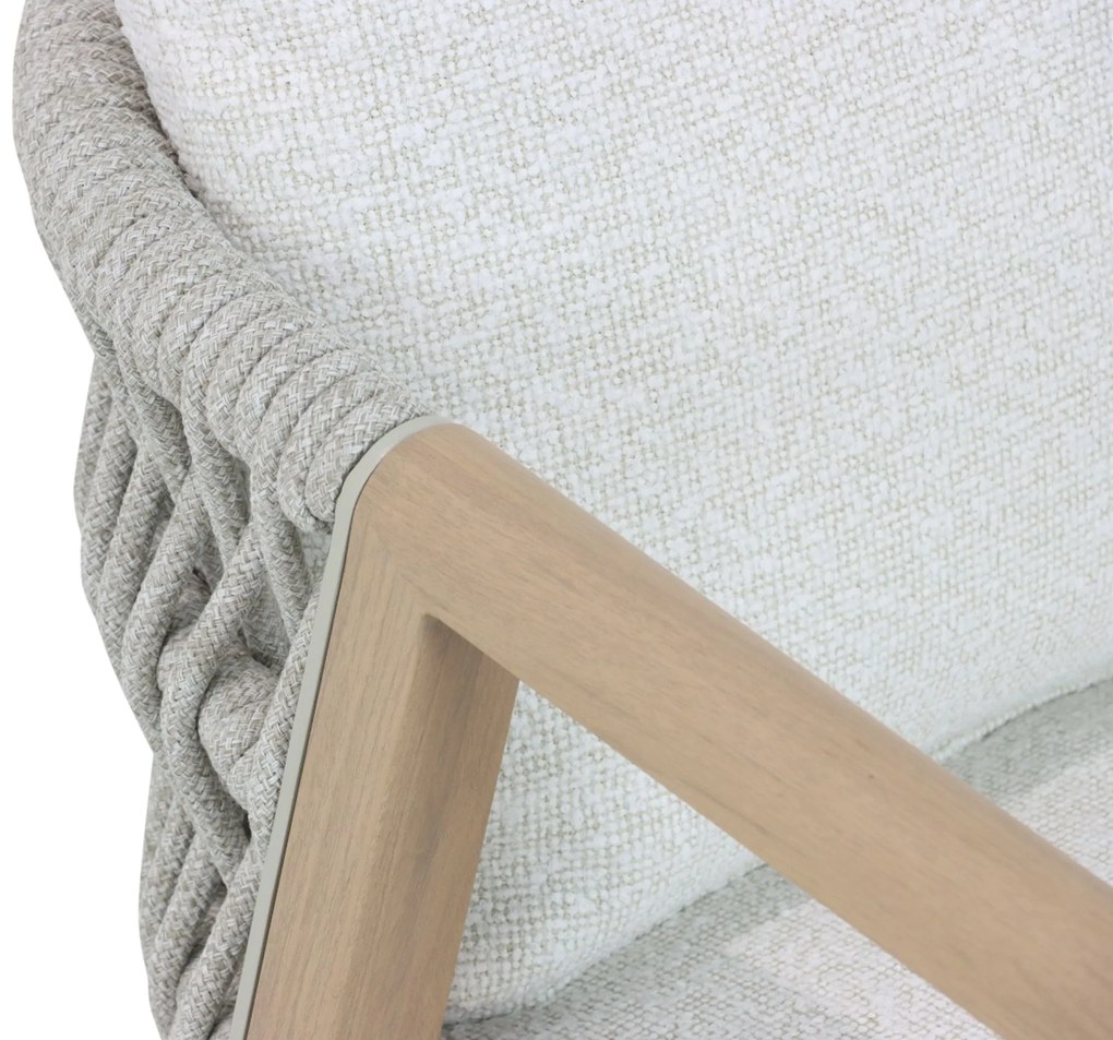 Tuinstoel Aluminium/rope Taupe-naturel-bruin Santika Indah