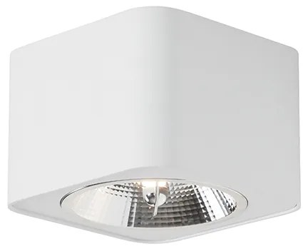 Moderne opbouwSpot / Opbouwspot / Plafondspot wit vierkant GU10 111mm - Boxer Modern GU10 Binnenverlichting Lamp