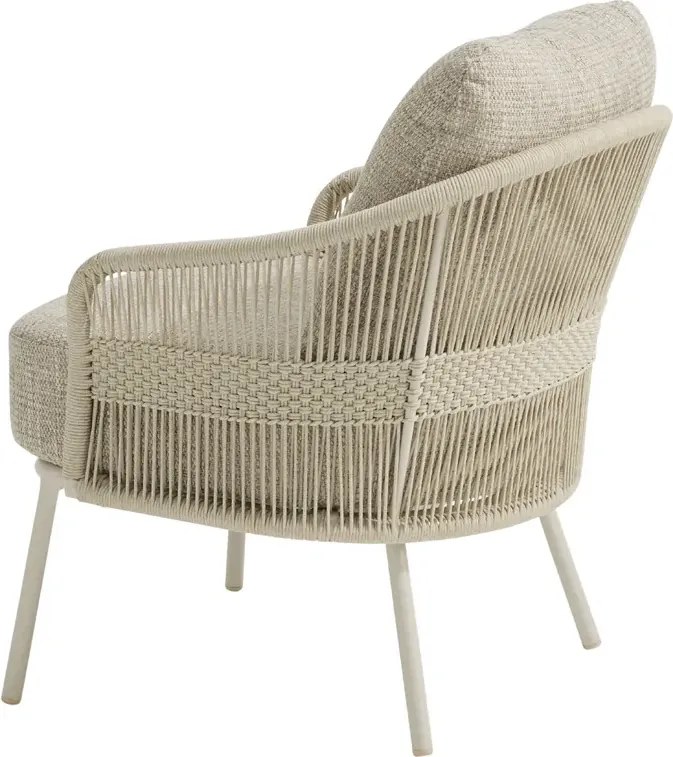 4 Seasons Outdoor Corfu low dining tuinstoel Linen Tuinstoel   beige weerbestendig