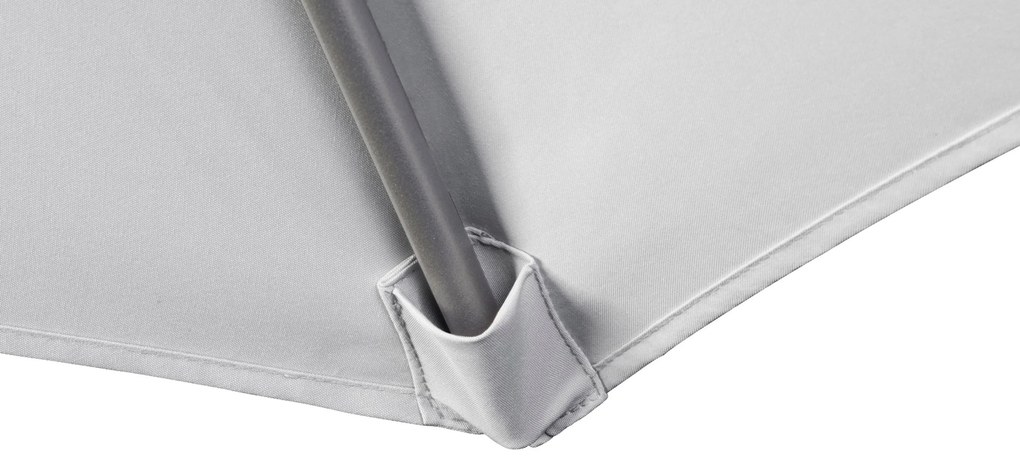 Zweefparasol 2.5x2.5m T1 (excl.voet) Grijs-antraciet Platinum Voyager