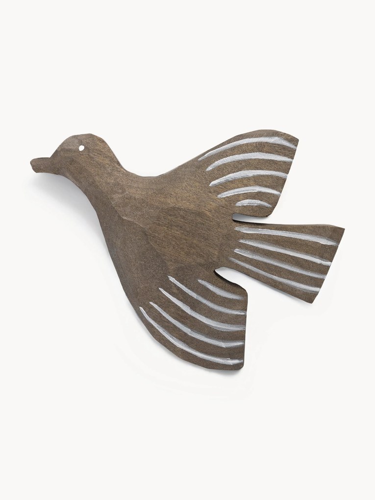 Handgemaakte wandhaak Lola Bird van aspenhout