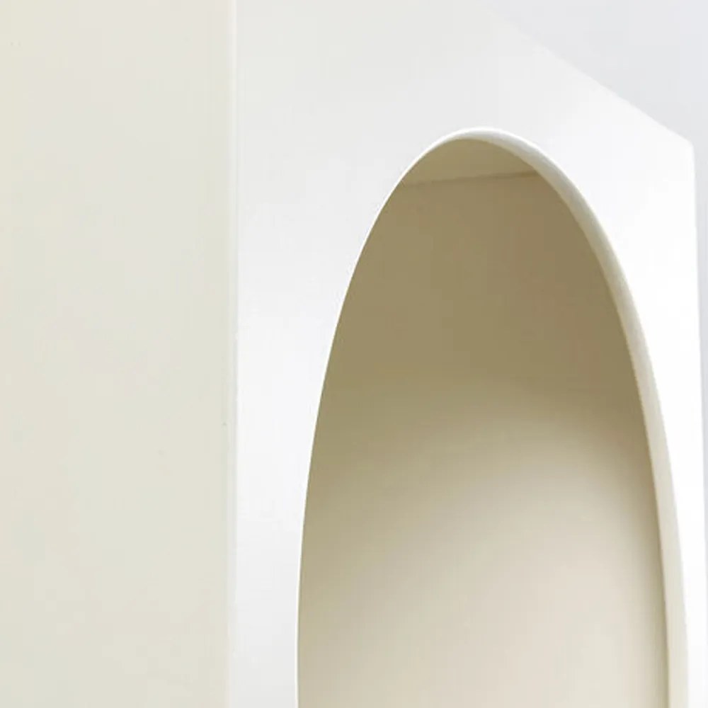 Smalle Kast Organische Vorm - 48x32x180cm.
