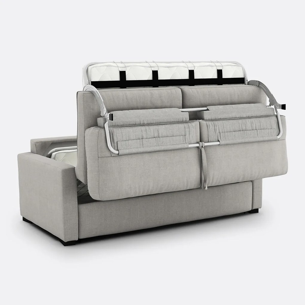 Slaapbank van katoen en linnen, Comfort Bultex®, Timor