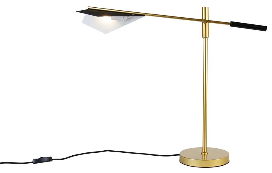 Design tafellamp zwart met goud - Sinem Design G9 Binnenverlichting Lamp