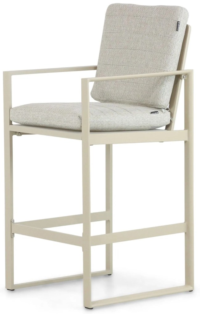 Barstoel Aluminium Taupe-naturel-bruin Lifestyle Garden Furniture Nuno