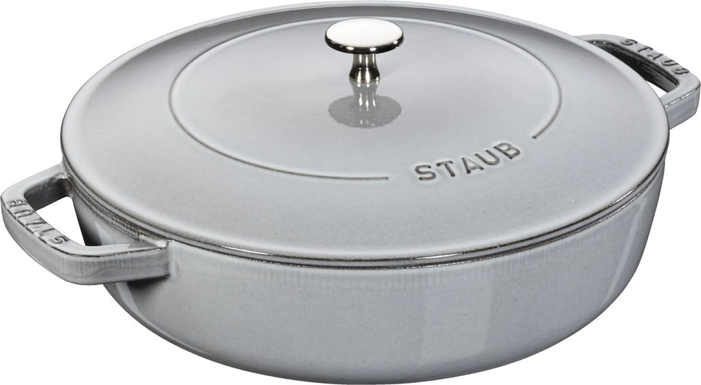 Staub Braisers Sauteerpan Chistera 28 cm / 3,7 l, Grafietgrijs - Braisers - Staub