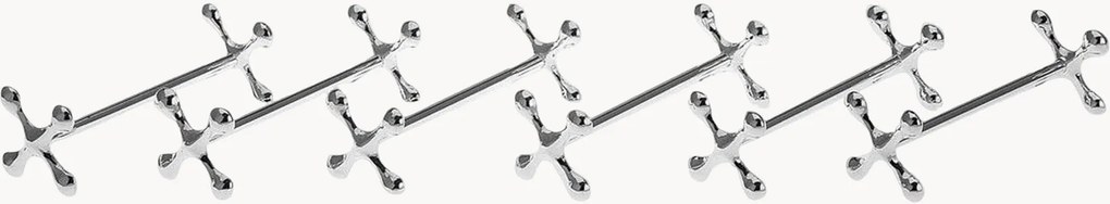 Verzilverde besteksteunen Bone, 6-delig