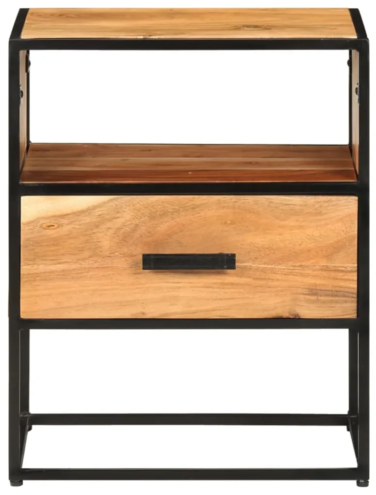 vidaXL Nachtkastje 40x30x50 cm massief acaciahout