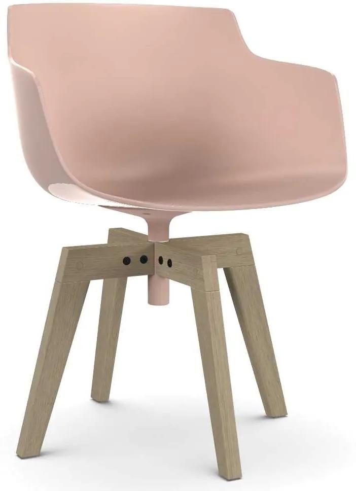 MDF Italia Flow Slim Color Oak stoel gebleekt