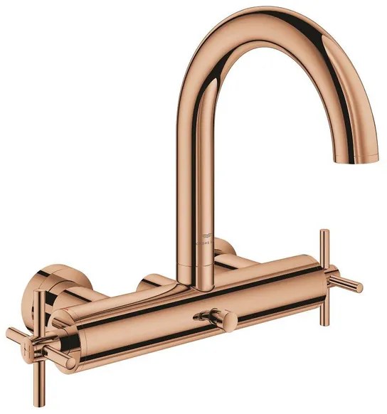 Grohe Atrio badmengkraan kruisgrepen warm sunset 25268DA0