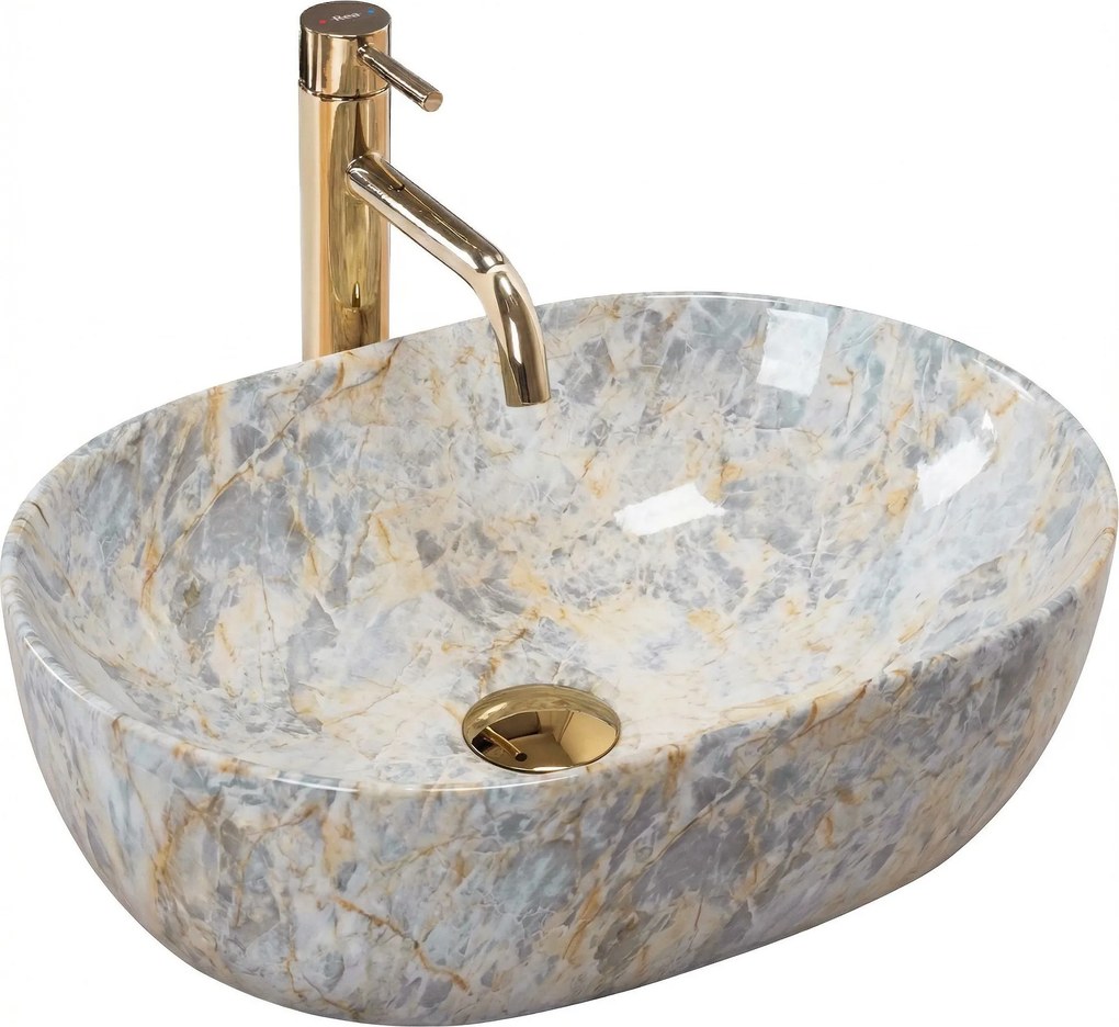 Opzetwastafel REA Amelia Ruststone 48