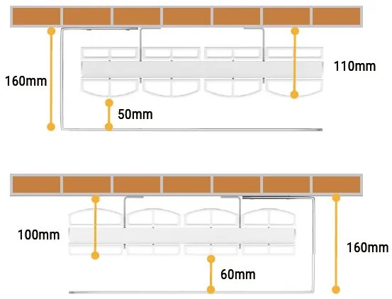 Eastbrook Guardia handdoekhouder voor radiator 55cm chroom