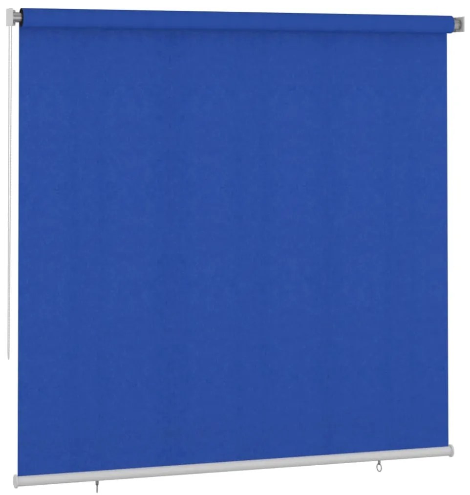 vidaXL Rolgordijn voor buiten 240x230 cm HDPE blauw