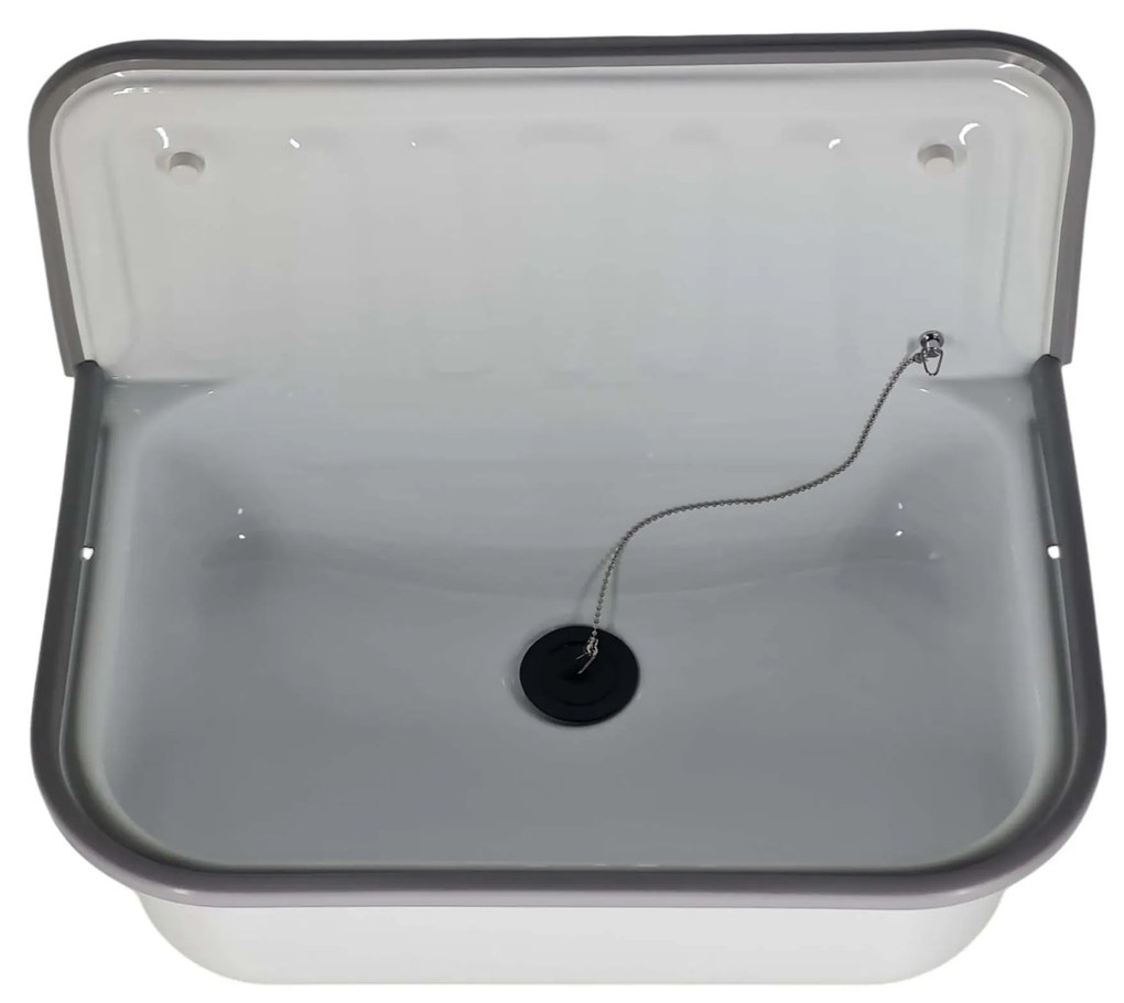 Best Design Suula uitstortgootsteen 50x33cm wit