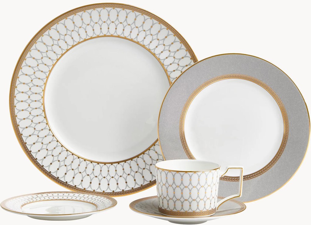 Fine Bone China serviesset Renaissance, 5-delig