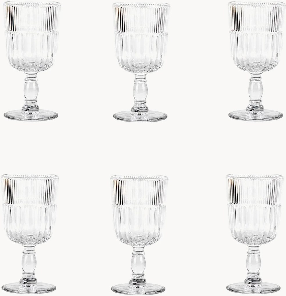 Wijnglazen Qualcosa d'antico, 6-delig