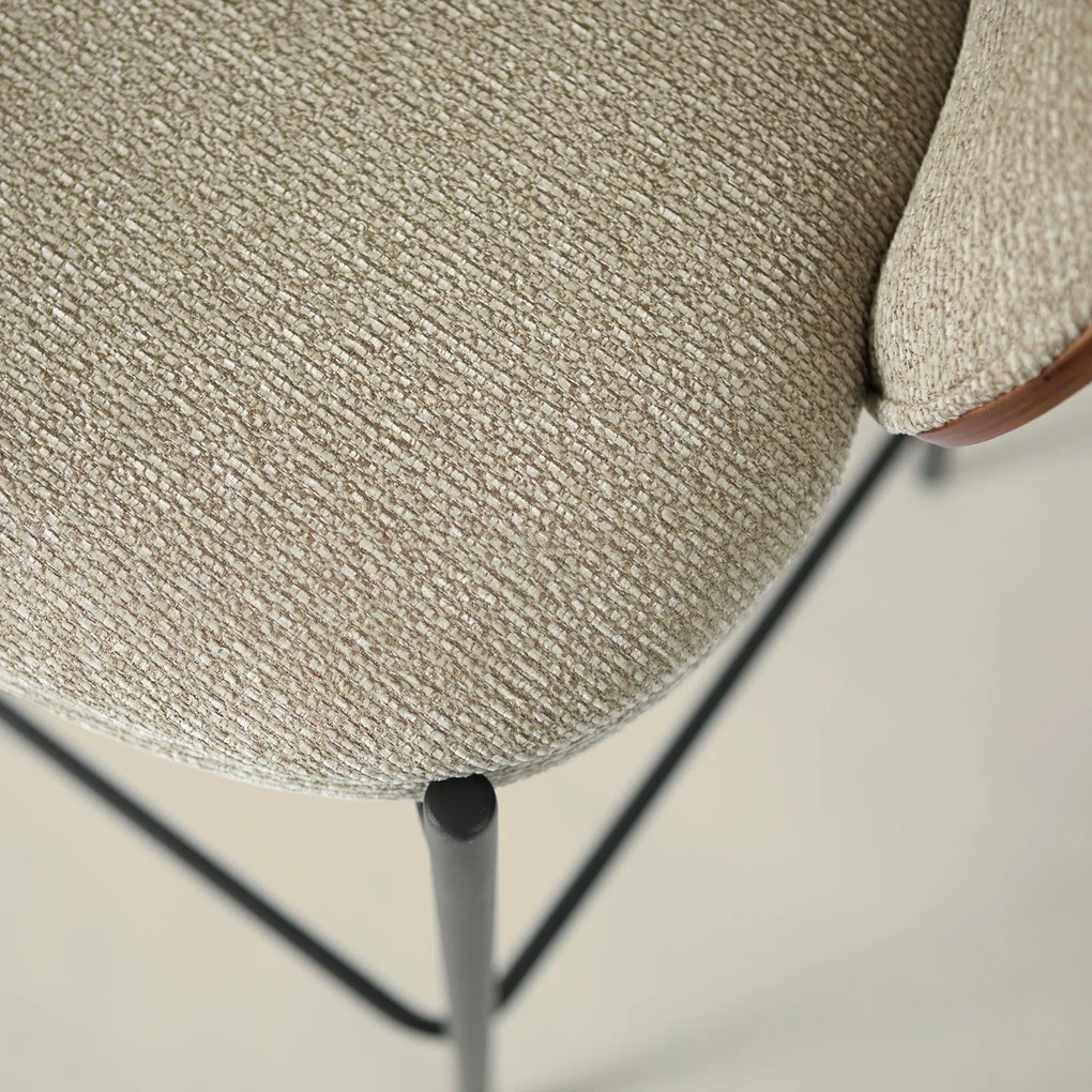 Hoge Barkruk Met Houten Rugleuning