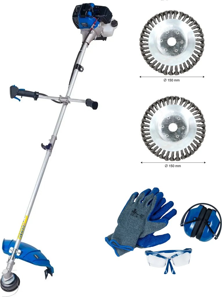 Hyundai Bosmaaier benzine 43cc - 2-TAKT - Inclusief draadspoel en onkruidborstel (2x)