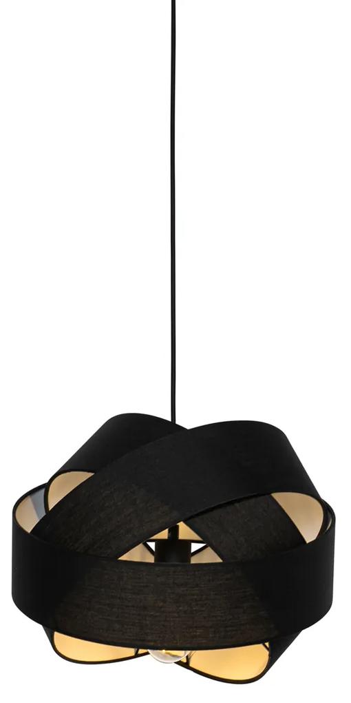 Stoffen Moderne hanglamp zwart - Cloth Modern E27 rond Binnenverlichting Lamp