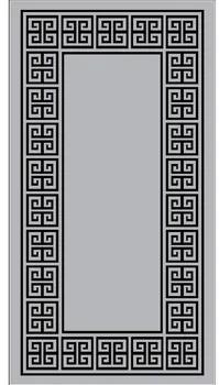 Kleden Wit Homemania  Greece 4 Bedrukt tapijt, Geometrisch, Grijs, Zwart, 60x100cm