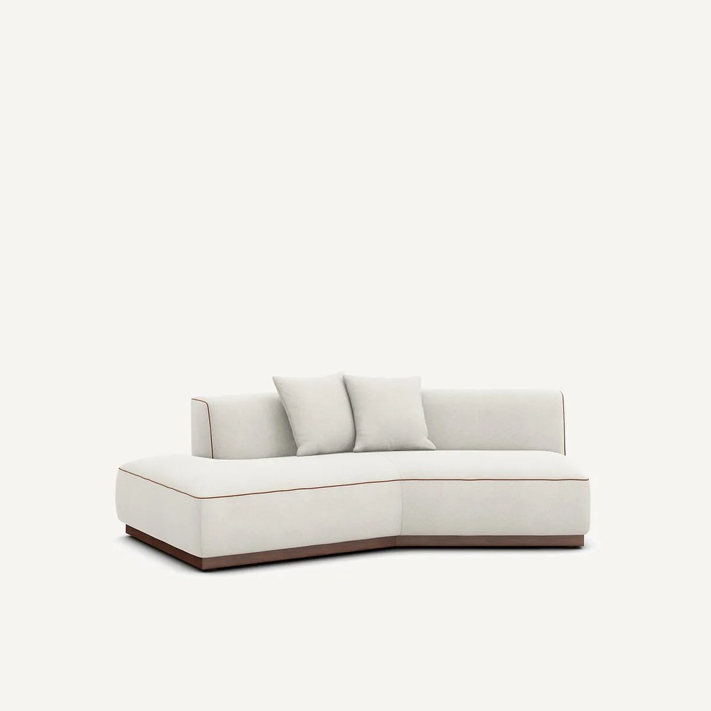 Halve bank links in linnen fluweel, JACOPO