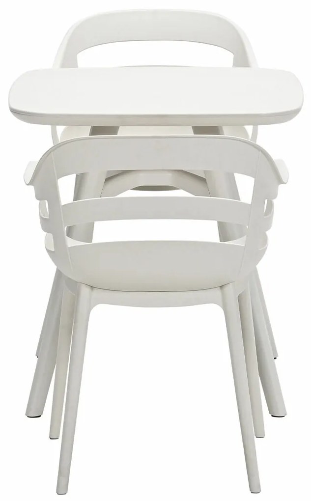 Garden Impressions Sunny balkonset 3-delig - Hareno tuintafel 71x71 cm - zand
