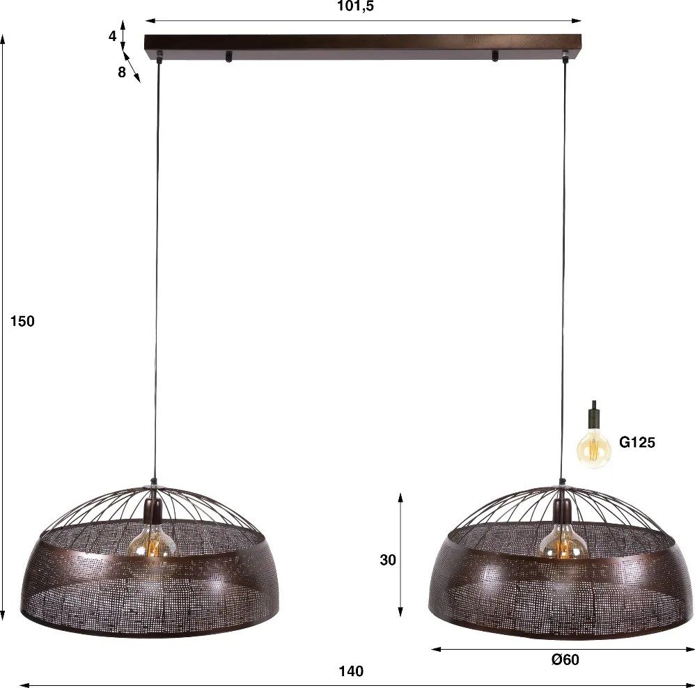 Hanglamp Open Met Patroon