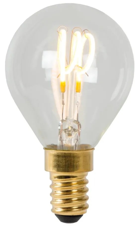 Lucide Bulb dimbare LED lamp 2700K E14 3W 4.5cm transparant