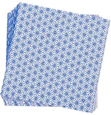 GINZA INDIGO Set van 20 servetten blauw B 33 x L 33 cm
