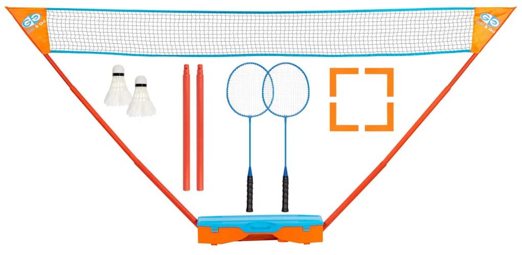 Get & Go Instant Badmintonspeelset blauw en oranje