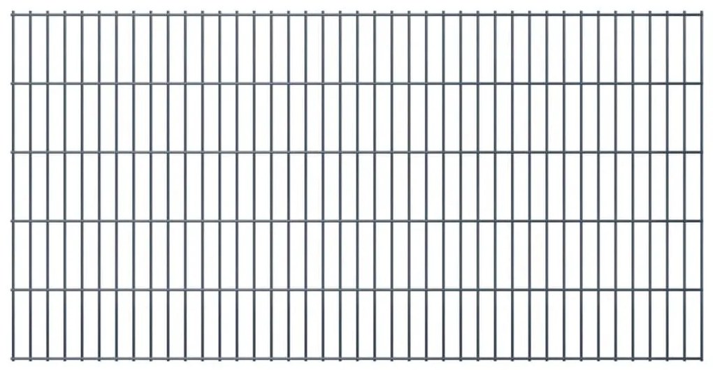 vidaXL Dubbelstaafmat 2,008x1,03 m grijs