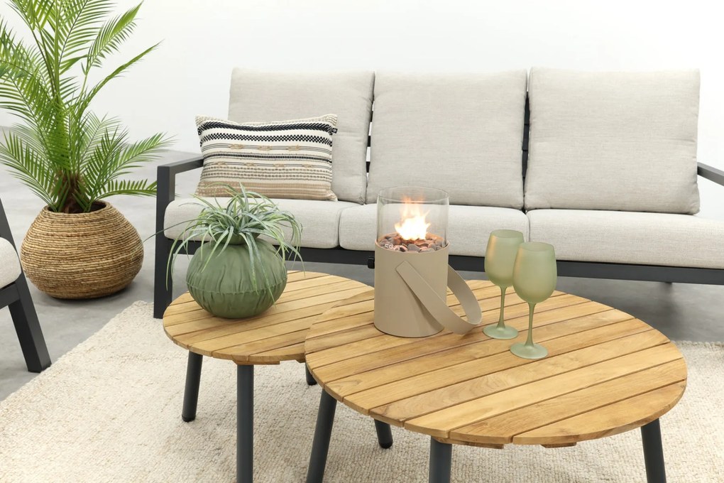 Boston/Mindo stoel - 3-zitsbank loungeset - 5-delig