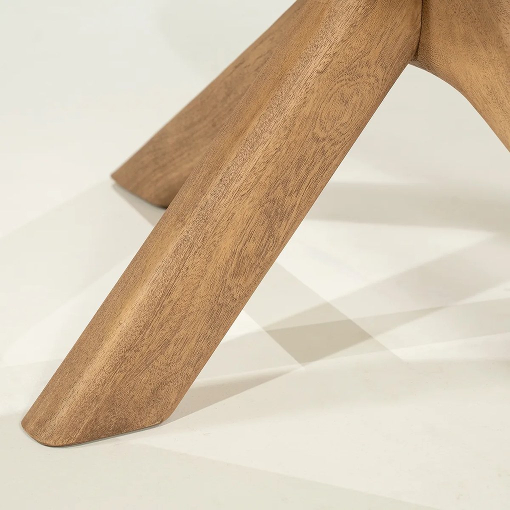 Eettafel Kruispoot Eiken 160 - 160 X 110cm.
