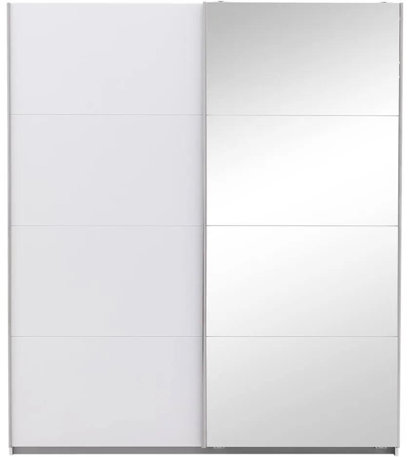 Goossens Basic Kledingkast Miami, 180 cm breed, 210 cm hoog, 1x spiegeldeur re en 1x schuifdeur li