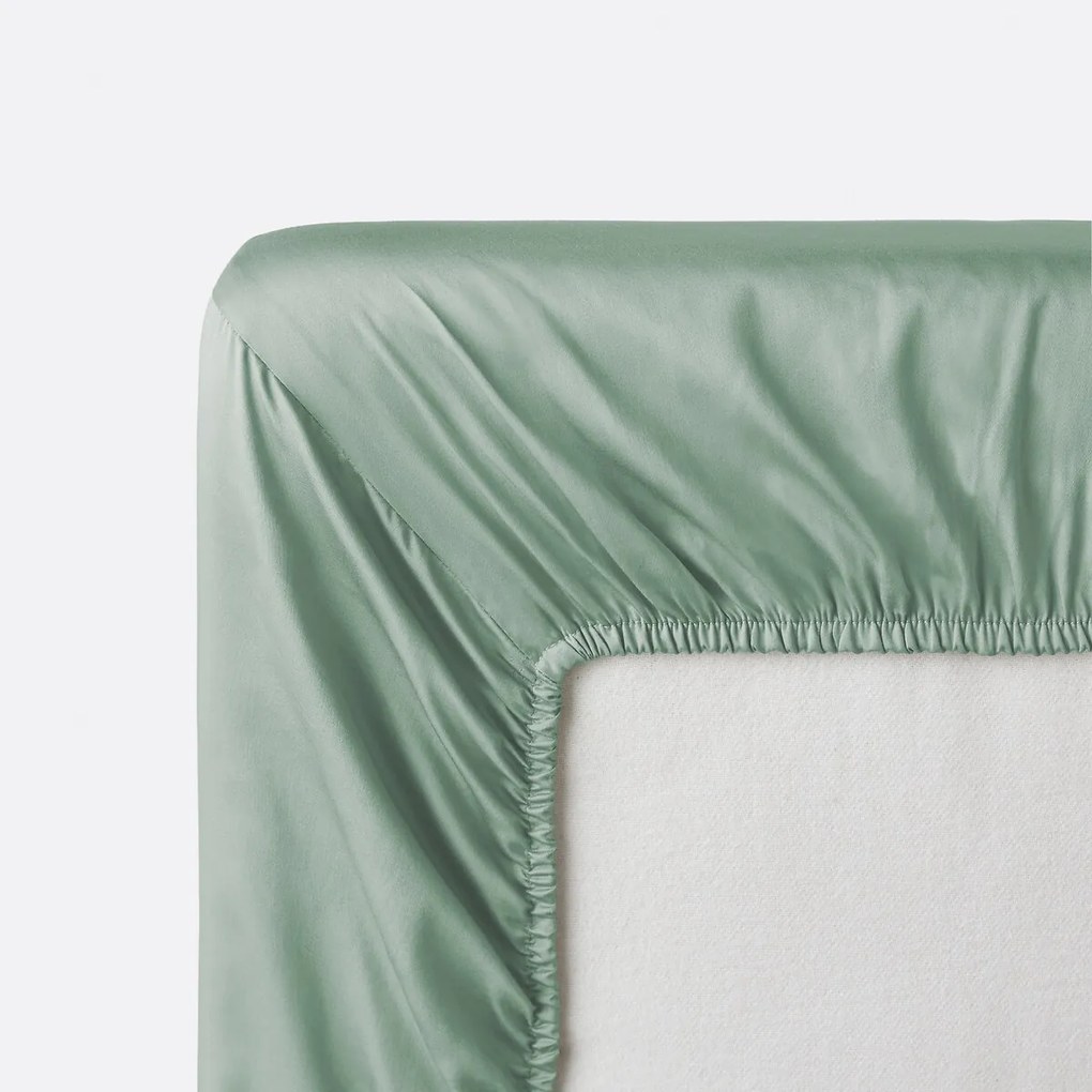 Hoeslaken satijn katoen, 153 draden, 30 cm kop, Opale