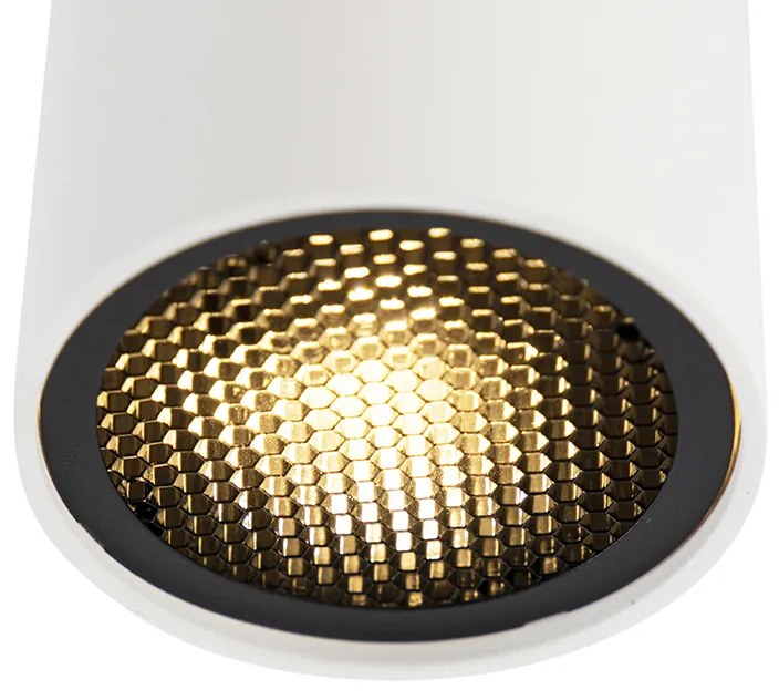 Design opbouwSpot / Opbouwspot / Plafondspot wit GU10 50mm - Tubo Honey Design GU10 cilinder / rond Binnenverlichting Lamp