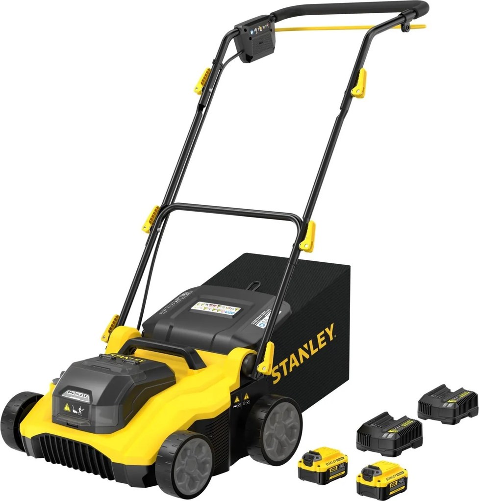 Stanley FATMAX SCOEP3801M2-QW V20 Verticuteerder – 3-in-1 – Brushless – Incl. 2x 4.0Ah Accu &amp; Laders