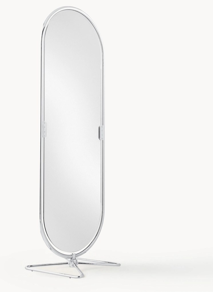 Ovale vloerspiegel System 1-2-3, design Verner Panton
