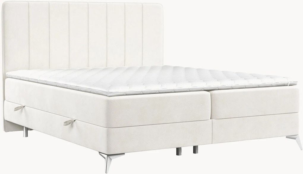 Handgemaakt fluwelen divan bed Aggaz met opbergruimte, H3