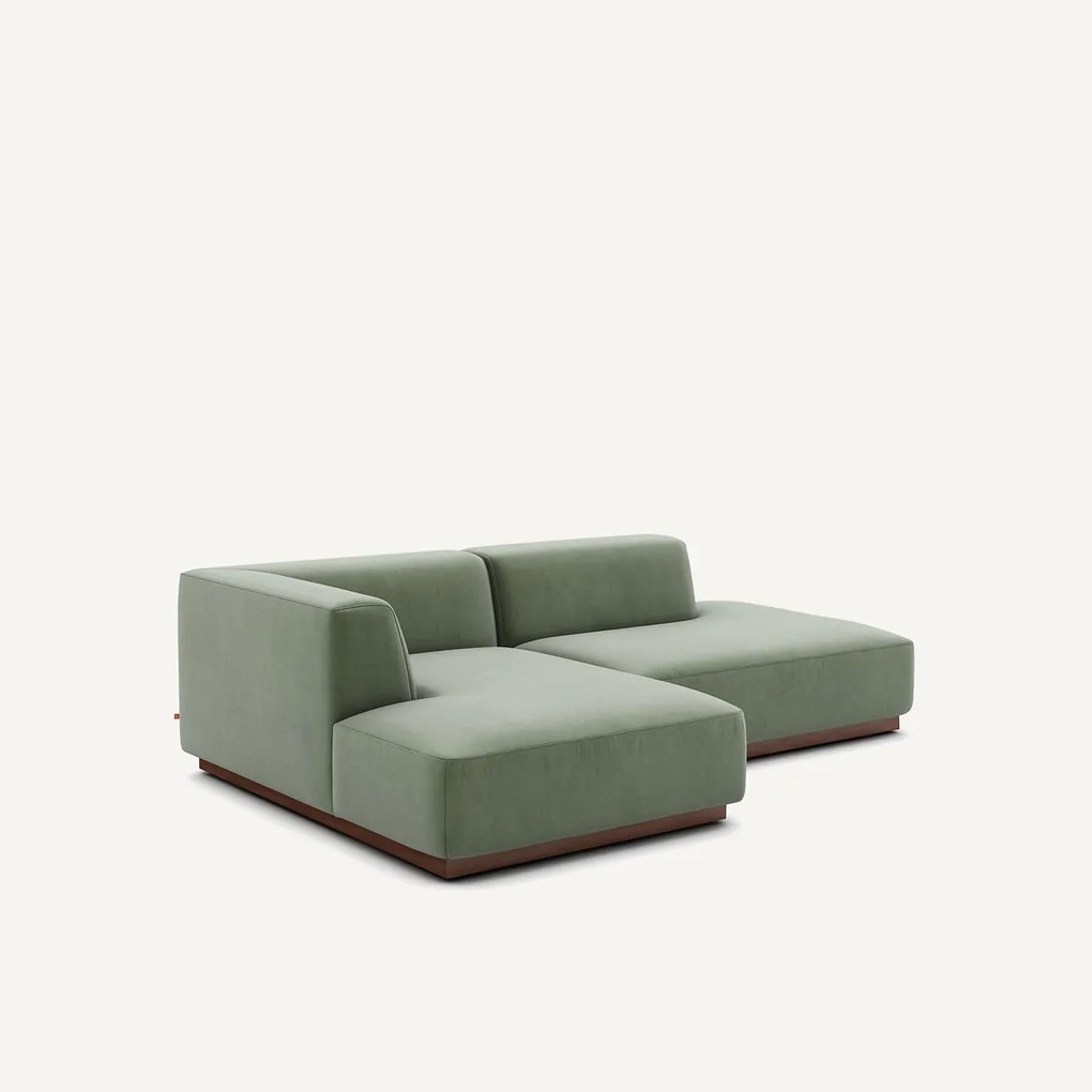 Linkse hoekbank in fluweel, Jacopo