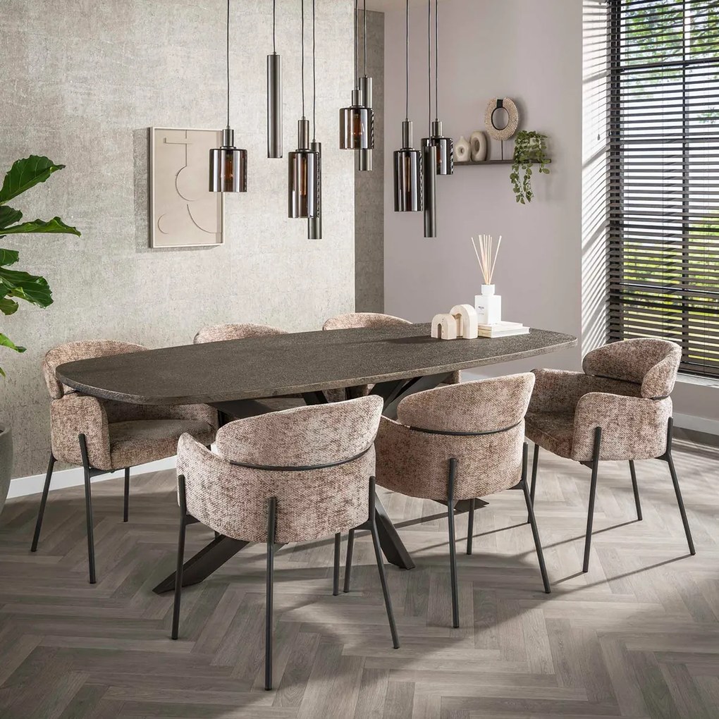 Comfortabele Eetkamerstoel Mocca