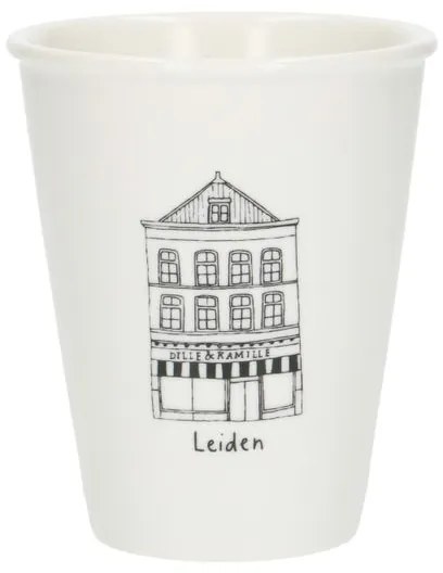 Gevel mok, Leiden, porselein, 200 ml