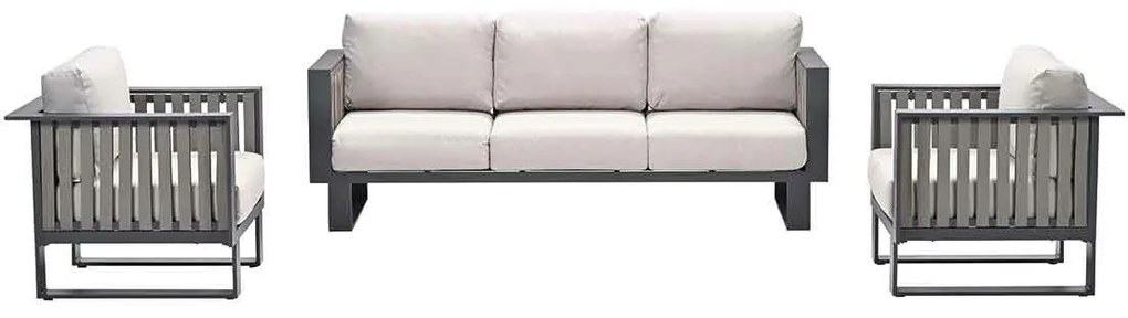 Garden Impressions Gabon loungeset 3-delig - taupe