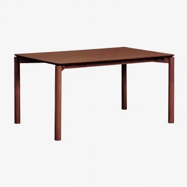 Eettafel In Mdf Munden Marrón Nogal Oscuro & 150 X 90 Cm - Sklum