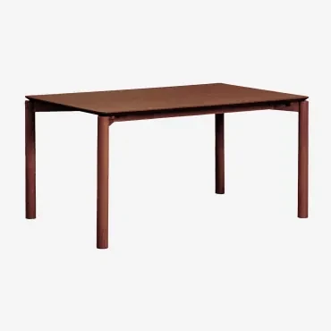 Rechthoekige Eettafel In Mdf Munden Marrón Nogal Oscuro & 150 X 90 Cm - Sklum