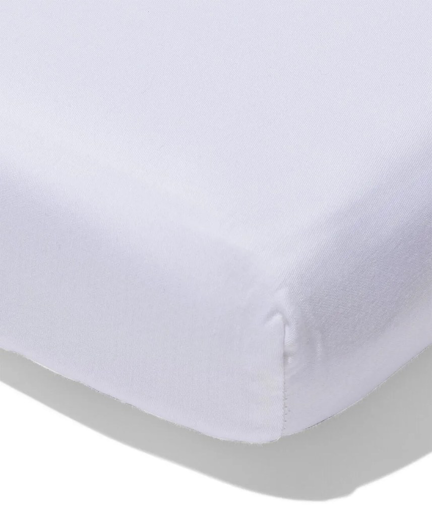 HEMA Topper Hoeslaken Zacht Katoen 180x200 Wit (wit)