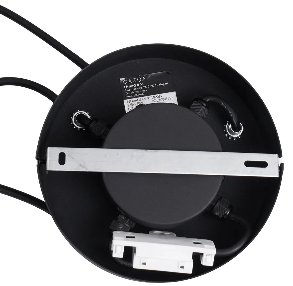 Buiten hanglamp zwart 3-lichts IP44 - Cava